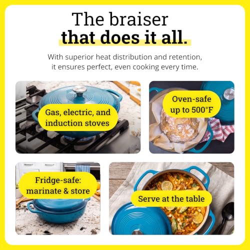 Essential Enamel Cast Iron Braiser (Cornflower Gradated)