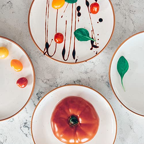 Ceramic Plates Set (Vanilla White)