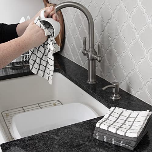 Premium 3 Pack Kitchen Towel & 6 (Gray / 9-Pack Bundle)