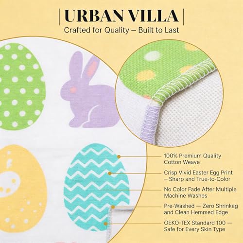 Kitchen Towels Cotton Dish Towels 20”x30” (20" x 30" (Set of 6) / 017 Egg Print)