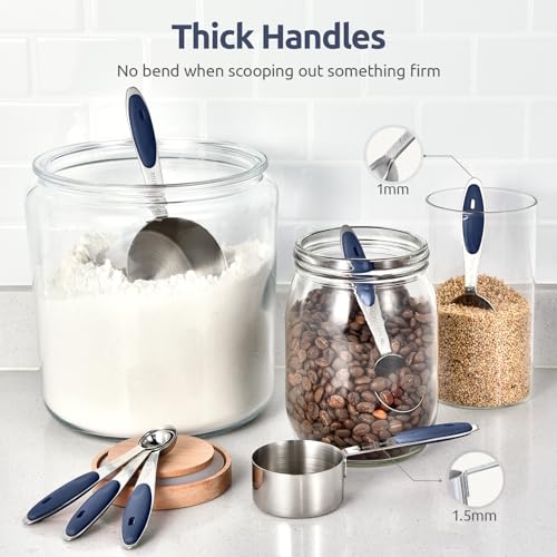 Measuring Cups Spoons Set (Midnight Blue)
