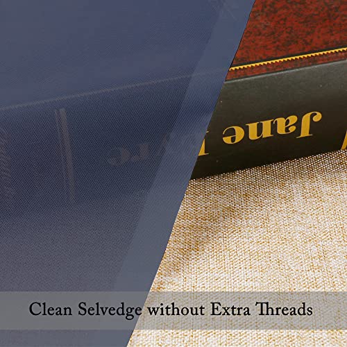 Blue Sheer Curtains (Navy Blue / 42"W x 63"L (Pack of 2))