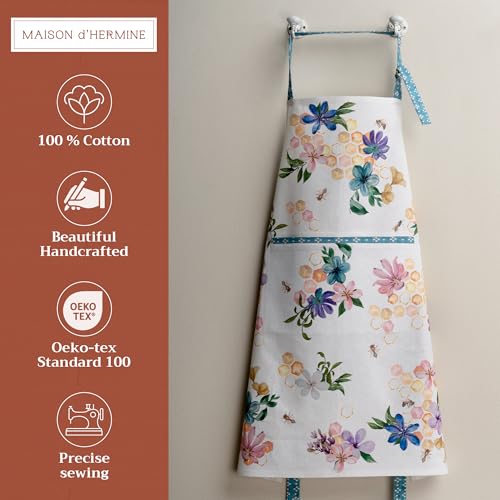 Aprons for women with Pocket 100% Cotton Pack of 1 (077 - Meil)