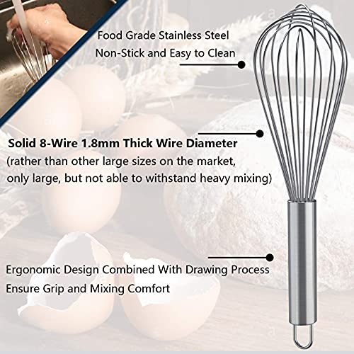 Whisks for Cooking (Silver)