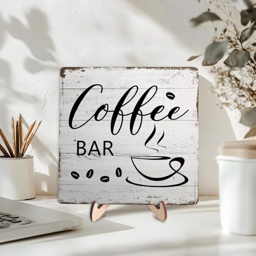 Coffee Bar Decor Sign (Coffee- White)