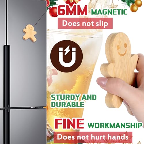 12 Pcs Magnetic Wooden Beer Bottle Opener