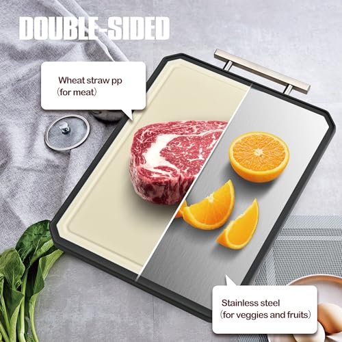 Stainless Steel Cutting Board Set of 2 for kitchen (SET of 2)