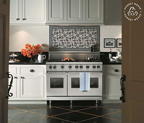 Organic Cotton Kitchen Towels (Dusty Blue)