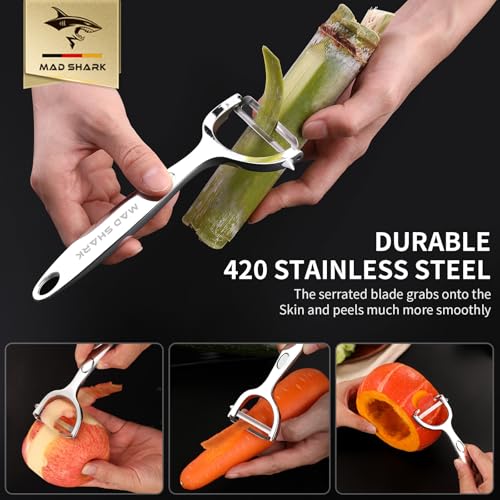 Y & I Vegetable Peeler 2 Pack (Light Silver)