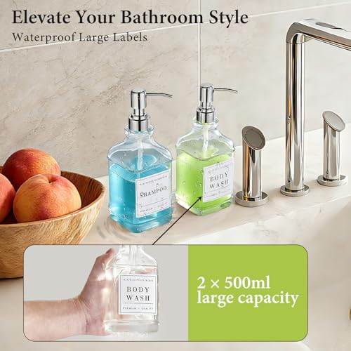 Glass Soap Dispenser with Silver Pump (Silver)