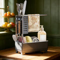 2 Tier Sponge Holder for Kitchen Sink (Grey 2)
