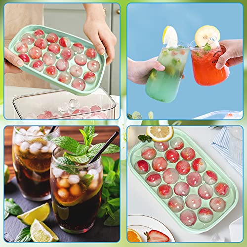 Ice Cube Tray (B:2PC Green+Pink)