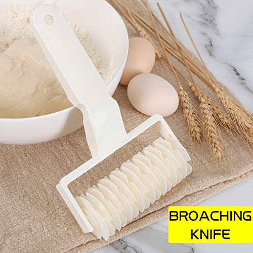 2Pcs Lattice Roller Cutter Pastry Cutter Roller DIY Baking Tool for Dought Cookie Pie Pizza Bread Pastry
