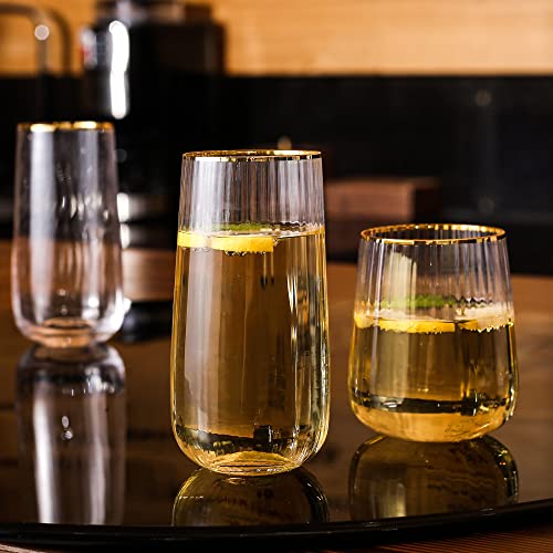 Stemless Wine Glasses Set of 4