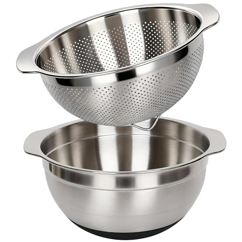 304 Stainless Steel Colander (5QT+5QT)
