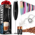 Zulay Powerful Milk Frother for Coffee with Upgraded Titanium Motor (Fusion Black / OG Frother)