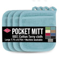 Terry Pocket Mitt & Hot Pad (4-Pack / Dew)