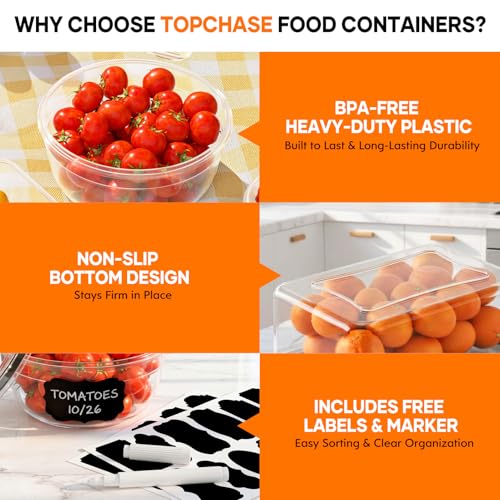 50 PCS Food Storage Containers with Lids BPA (25 Pack)