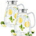 Glass Pitcher with Lid and Handle