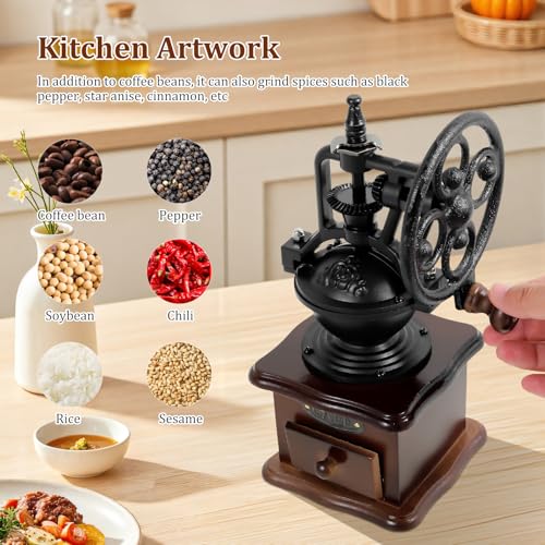 Manual Coffee Grinder with Catcher Drawer