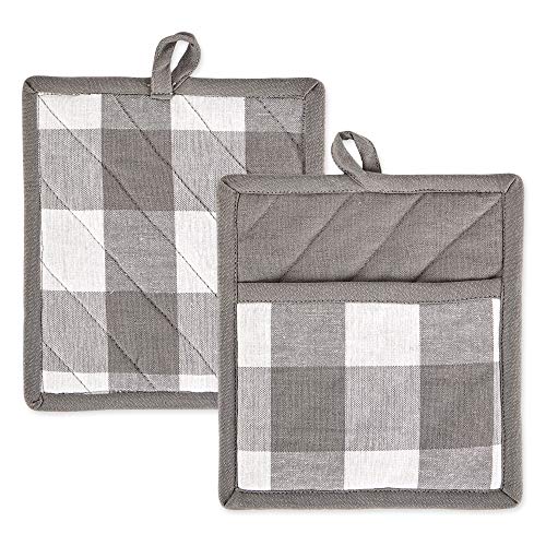 Buffalo Check Kitchen Collection (Potholder / Gray & White)
