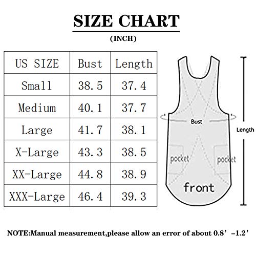 Cotton Linen Apron Cross Back Apron for Women with Pockets Pinafore Dress for Baking Cooking (Red / Small)
