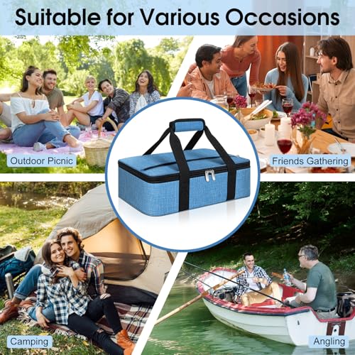 Insulated Casserole Carrier (16x10x4 in / Azure)