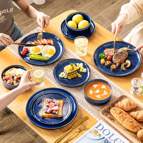 Starry 18 Pieces Dinnerware Sets for 6 (Blue / 18 Pcs (Service for 6))