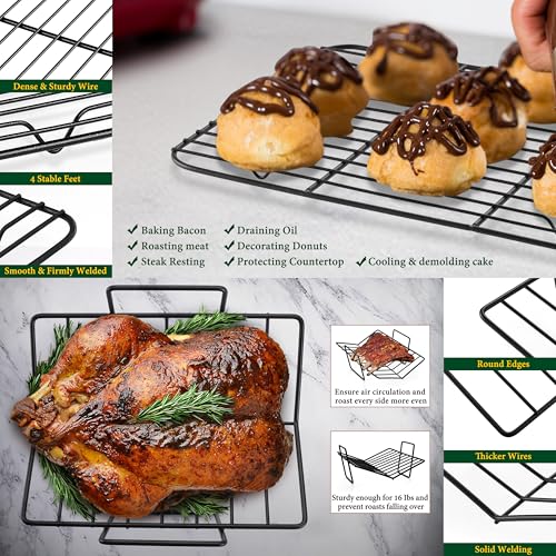 Roasting Pan with Racks (Small / Black)