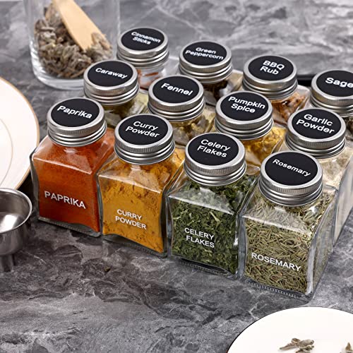 Spice Jars with 372 Labels