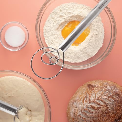 13 Inch Danish Dough Whisk (Stainless Steel | 2 Pack)