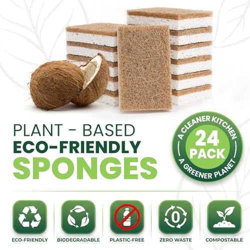Kitchen Sponges (Brown / 24 Pack)