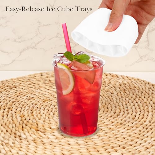 2 Pack Cylinder Silicone Ice Cube Molds (Yellow Small Squeeze)