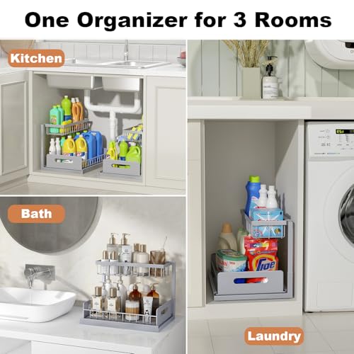 Under Sink Organizer (Grey / 1 Pack)