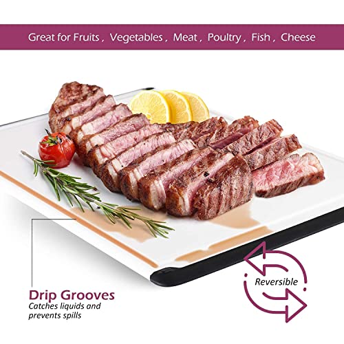 Large Plastic Cutting Board for Kitchen (Black)