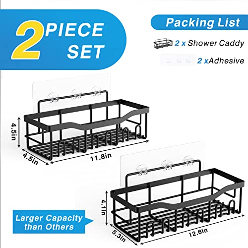 Shower Caddy 2 Pack (Black)