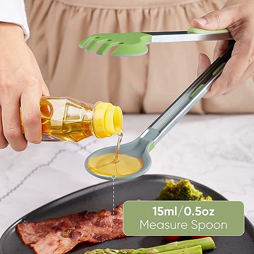 12 Inch Cooking Tongs (Green, 12 Inch)
