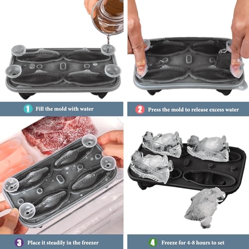 Dinosaur Ice Cube Tray (Balck Dinosaur)