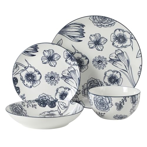 Westerly Court 16 (Service for 4 (16pcs) / Blue Floral (Westerly Court))