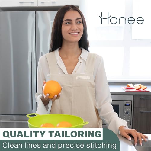 Cotton Aprons for Women and Men (Oatmeal)