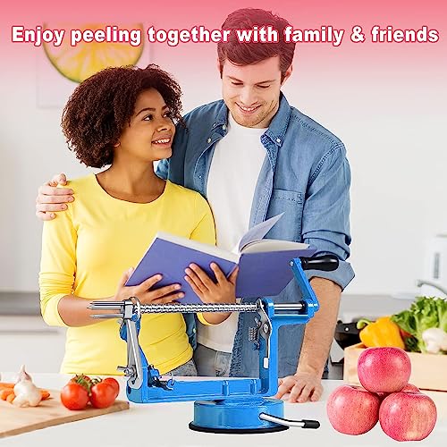 Apple Peeler Slicer Corer Potato Peelers 3 In 1 (Navy Blue)