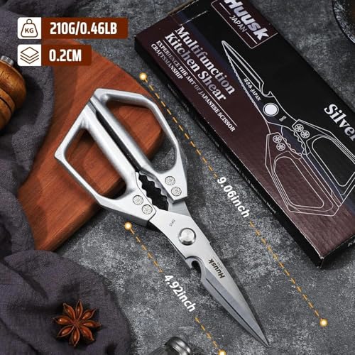 Kitchen Scissors for Food (Silver)