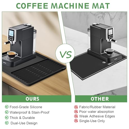Silicone Coffee Mat 16"x16" (Black)