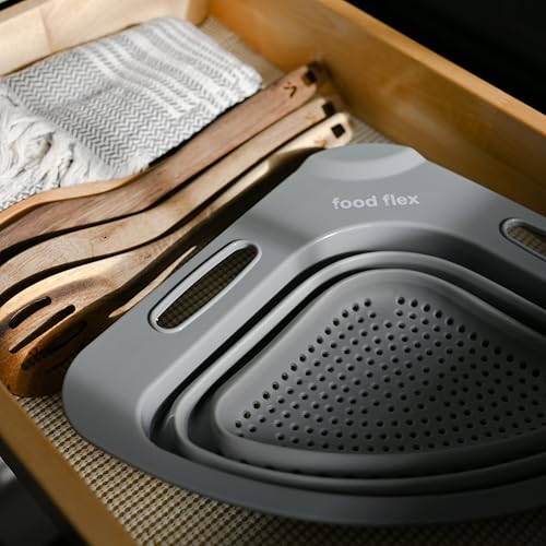 Collapsible Corner Colander (Gray)