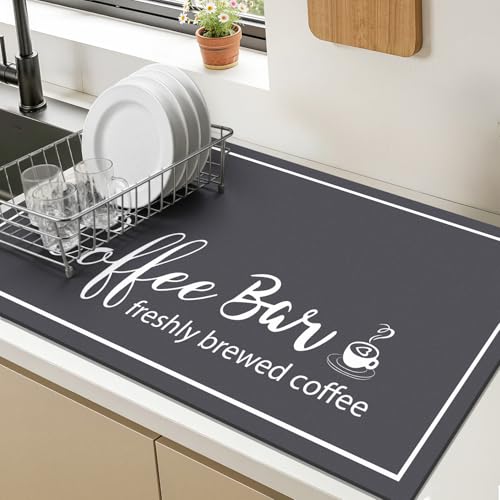 Dish Drying Mat (DarkGrey / 16" X 24")