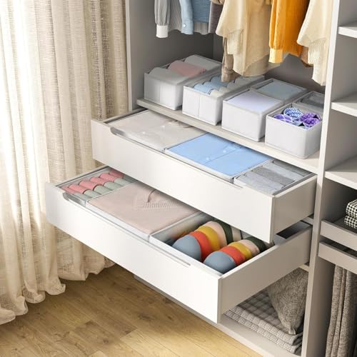 Drawer Organizer Clothes (White / 24 Pack)