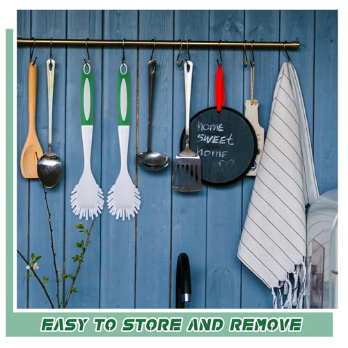 30 Pcs Kitchen Scrub Dish Brush Bulk (Green)