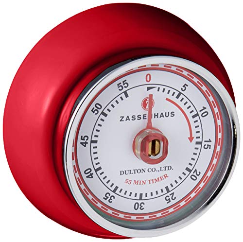 Magnetic Retro Kitchen Timer (Red / 2.75 inch)
