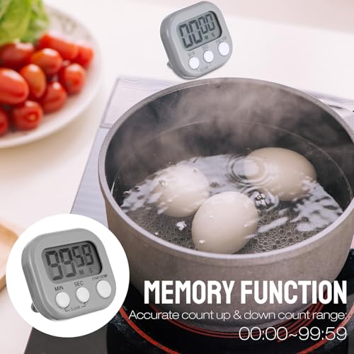 24 Pcs Digital Kitchen Timer Magnetic Timer Bulk On (Novel Color)