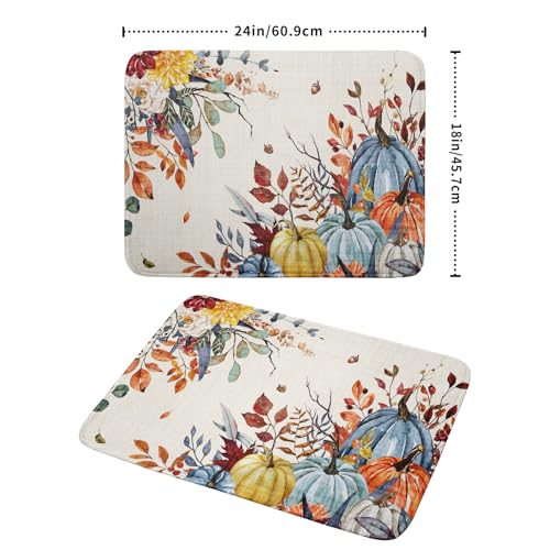 Fall Dish Drying Mat for Kitchen Countertop (24" x 18")